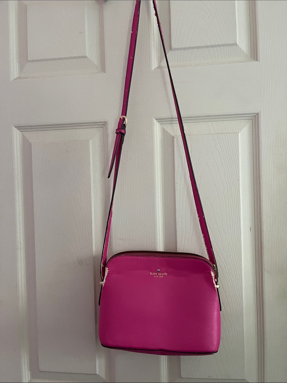 kate spade Hot Pink Leather Crossbody Bag